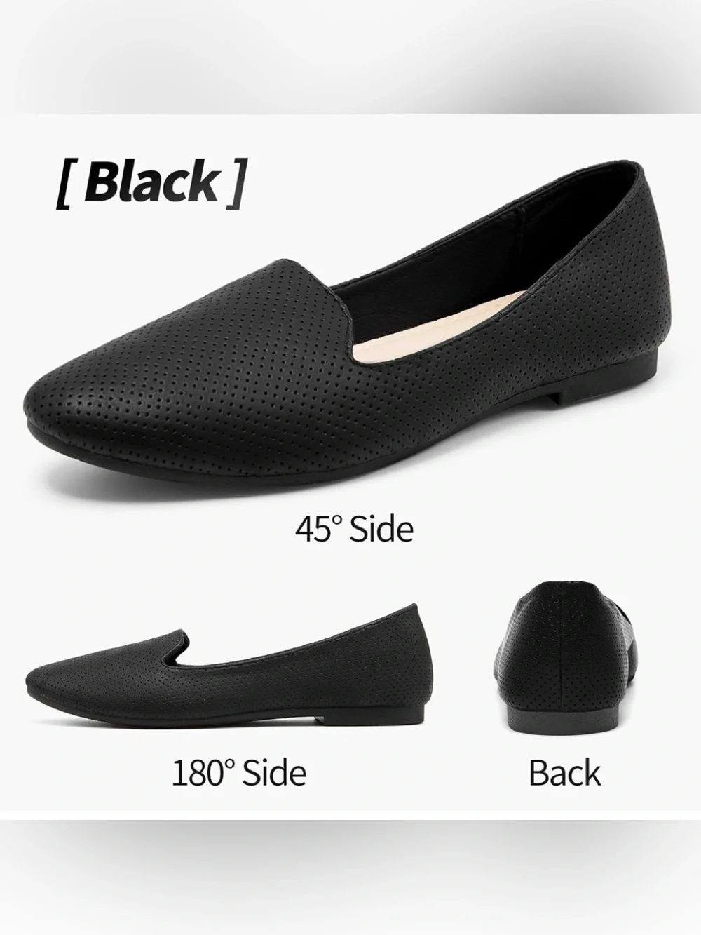 NWT Comfortable Black Ballet Flats Shoes